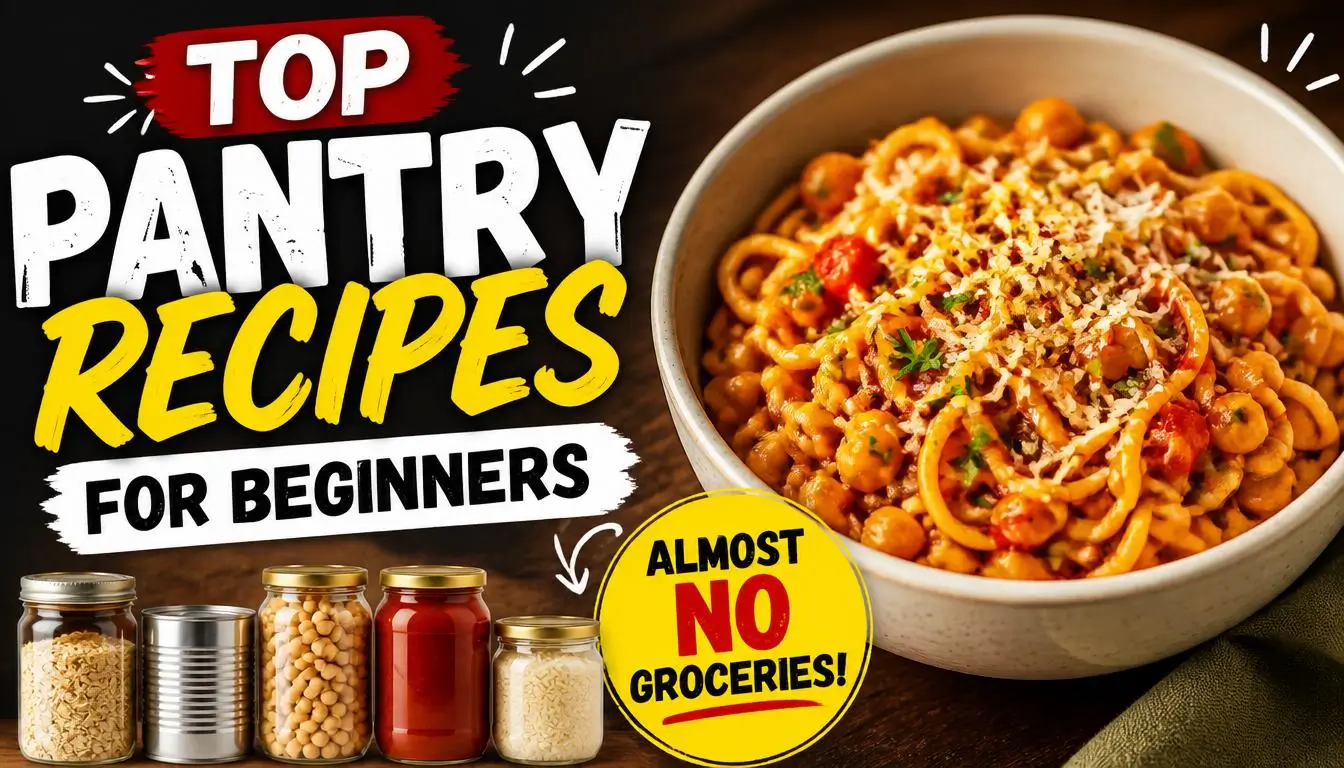 Top Pantry Recipes for Beginners With Almost No Groceries